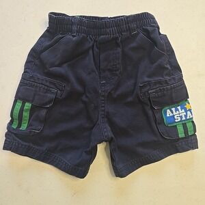 Disney Winnie the Pooh Baby Toddler Boys 25 Months Blue Green Cargo Shorts